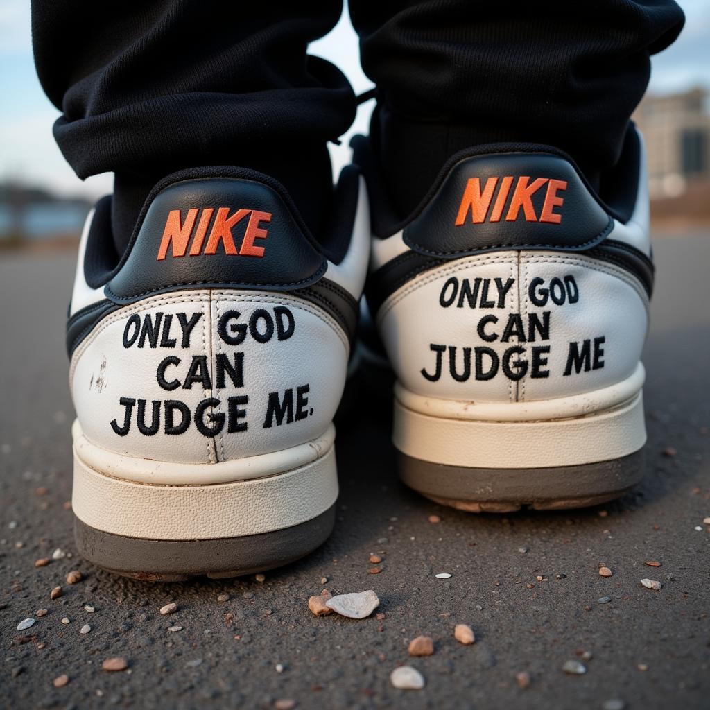 Câu chuyện Only God Can Judge Me Nike