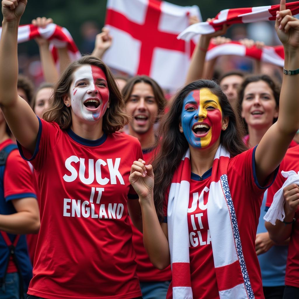 Câu chuyện đằng sau chiếc áo "Suck it England" t-shirt