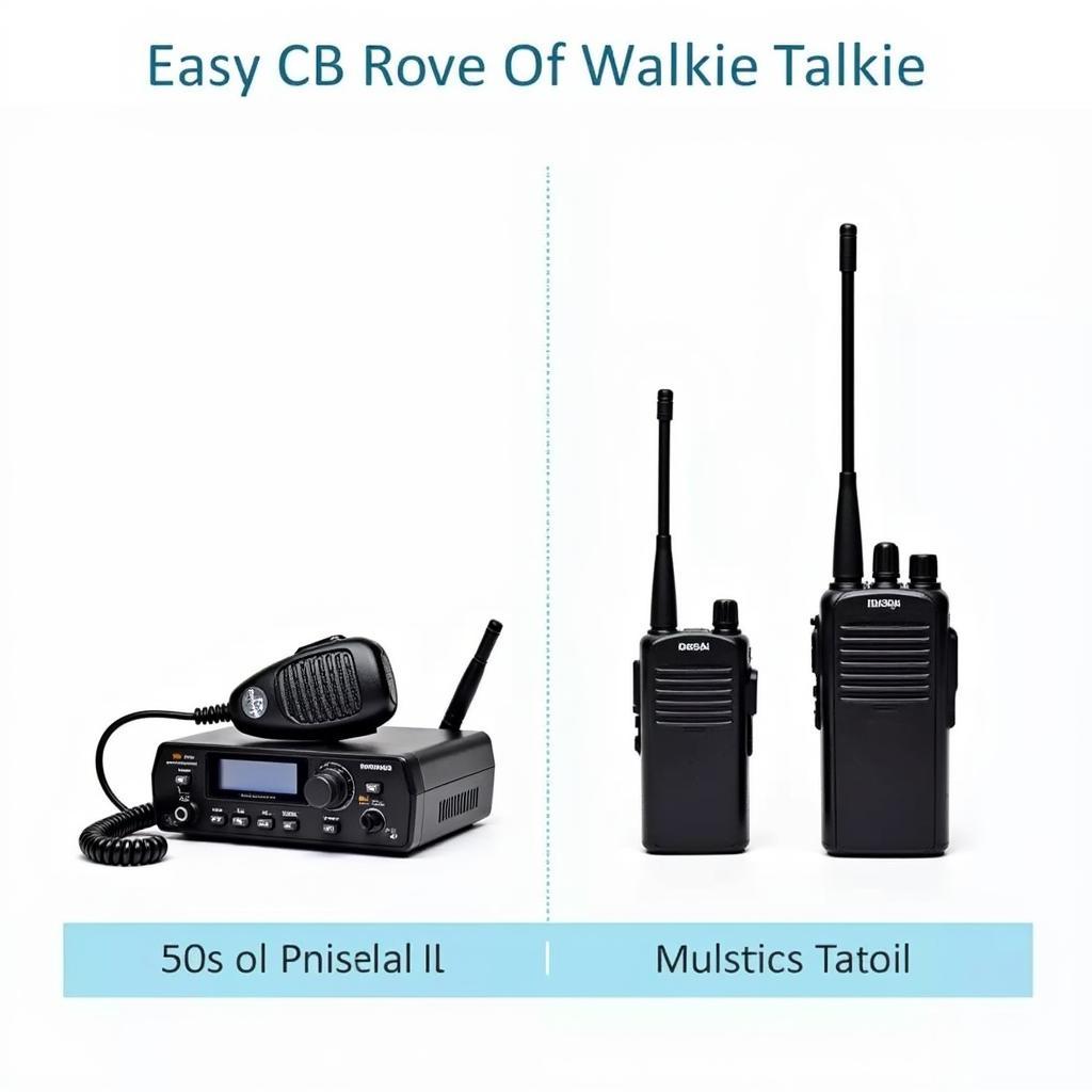 So sánh CB Radio và Walkie Talkie