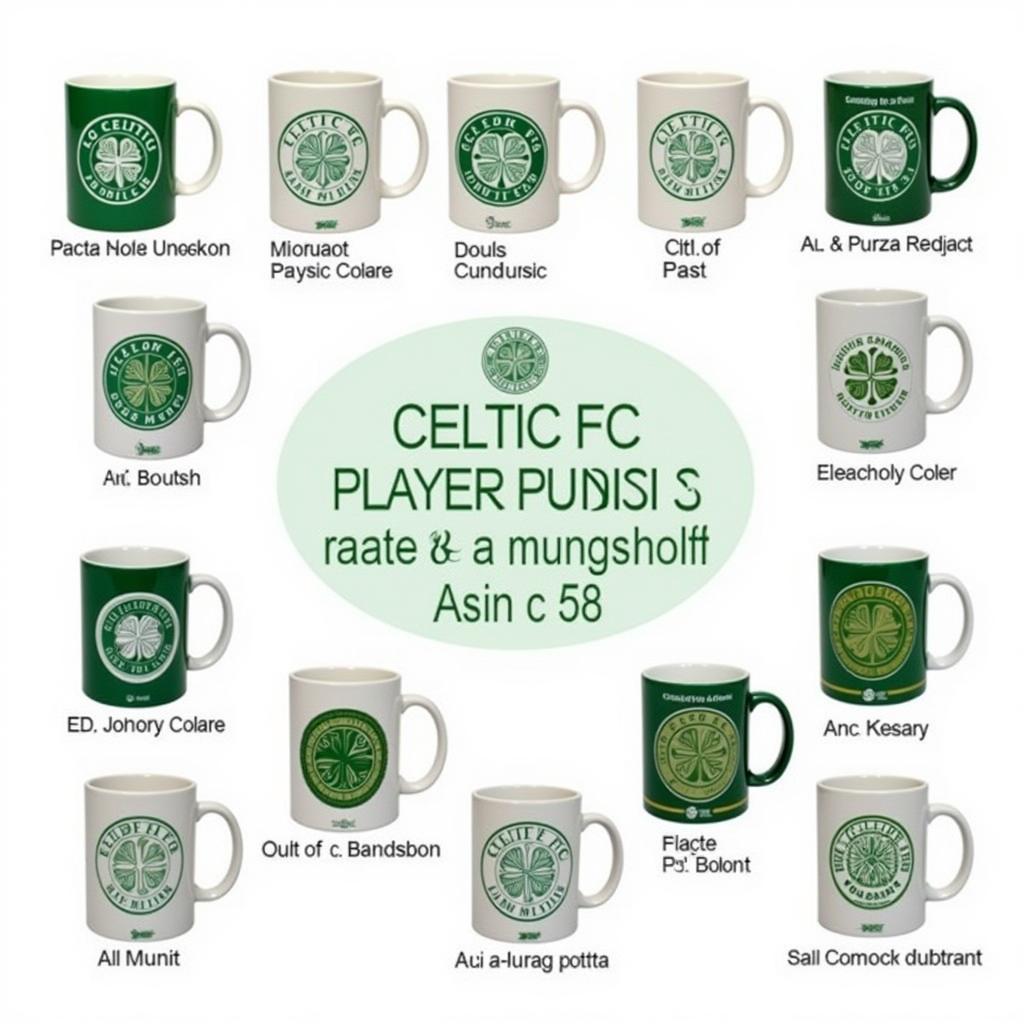 Bộ sưu tập Celtic mugs đa dạng