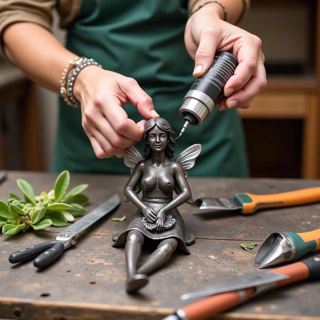 Caring for Metal Garden Fairies