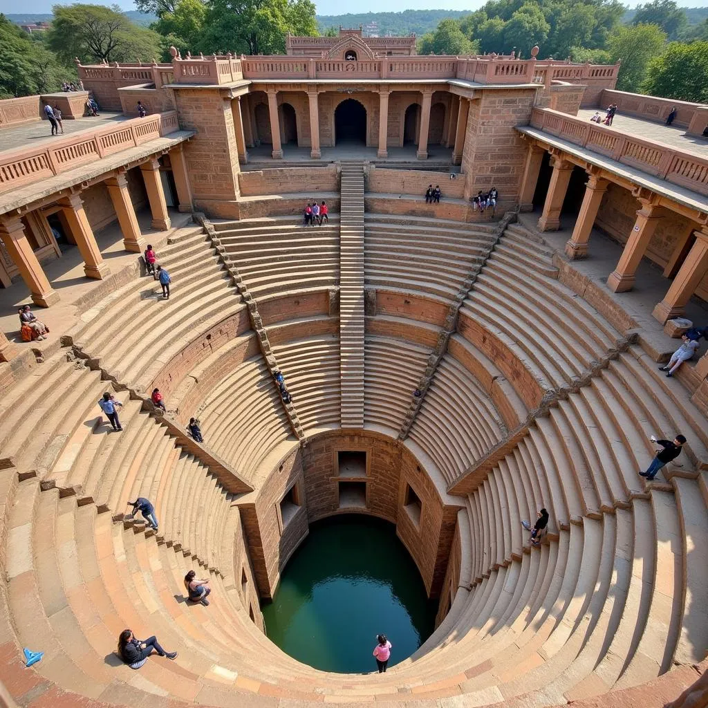 Chand Baori Stepwell in Rajasthan, India