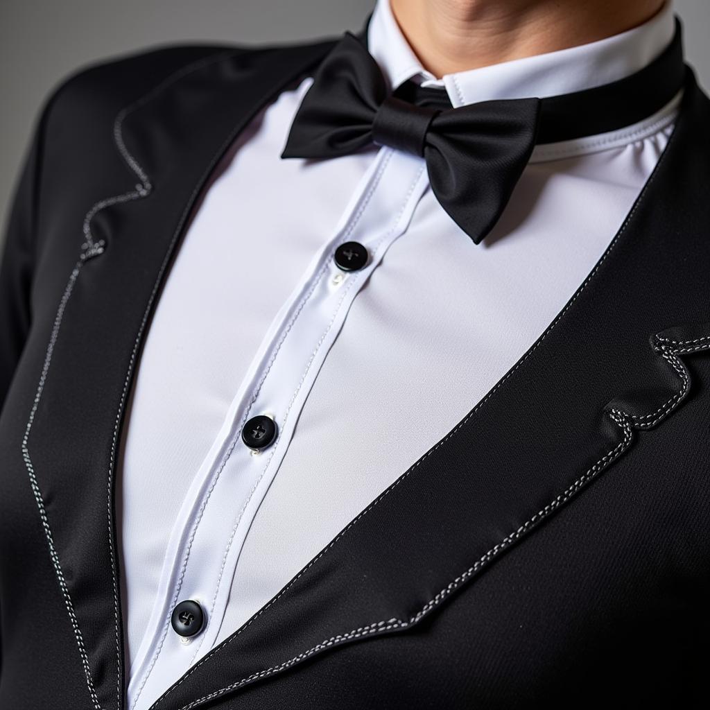 Chi tiết thiết kế tinh tế của áo Tuxedo Bike Jersey