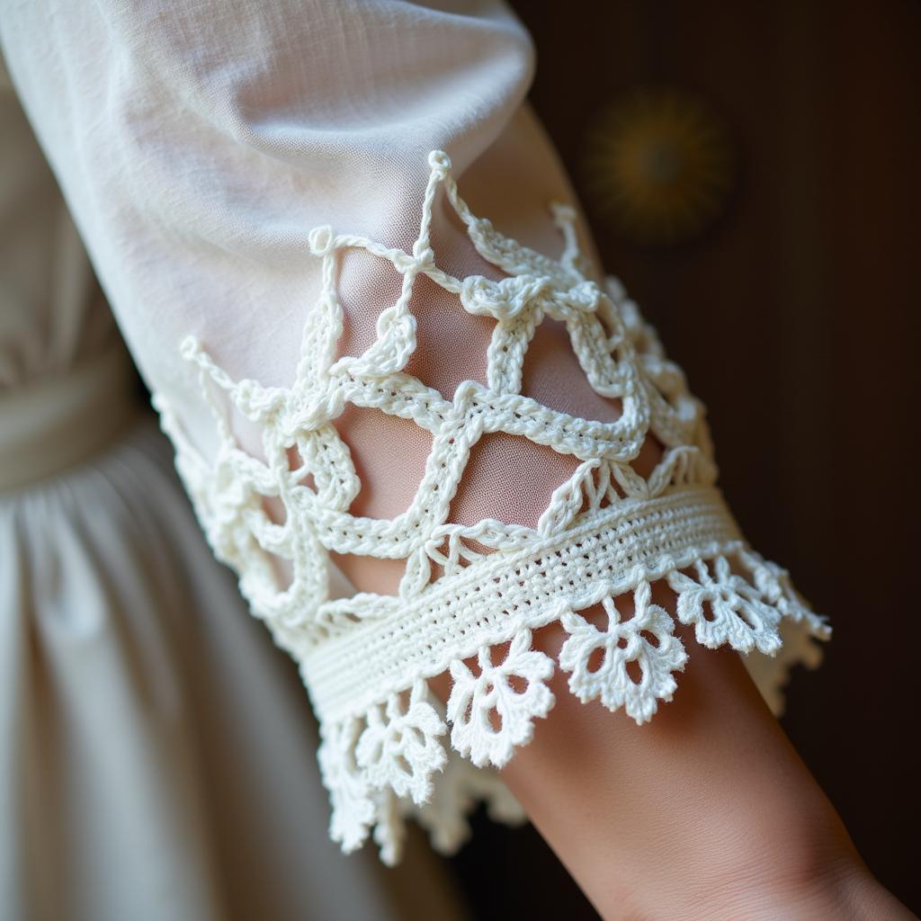 Details of Irish Lace Wedding Gowns