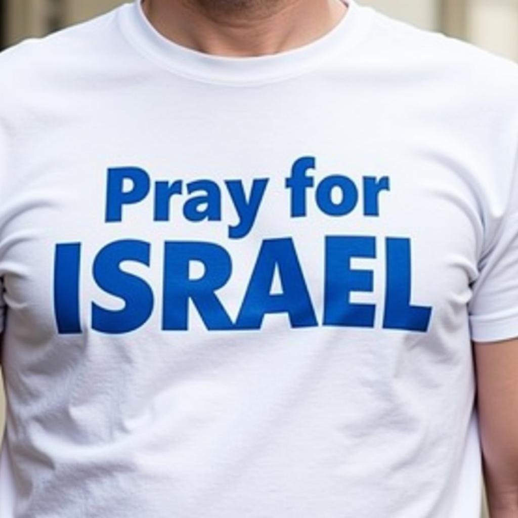 Hình ảnh chiếc áo Pray for Israel