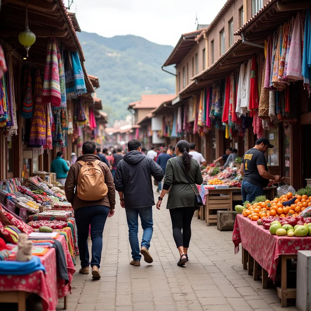 Chợ Chichicastenango nhộn nhịp