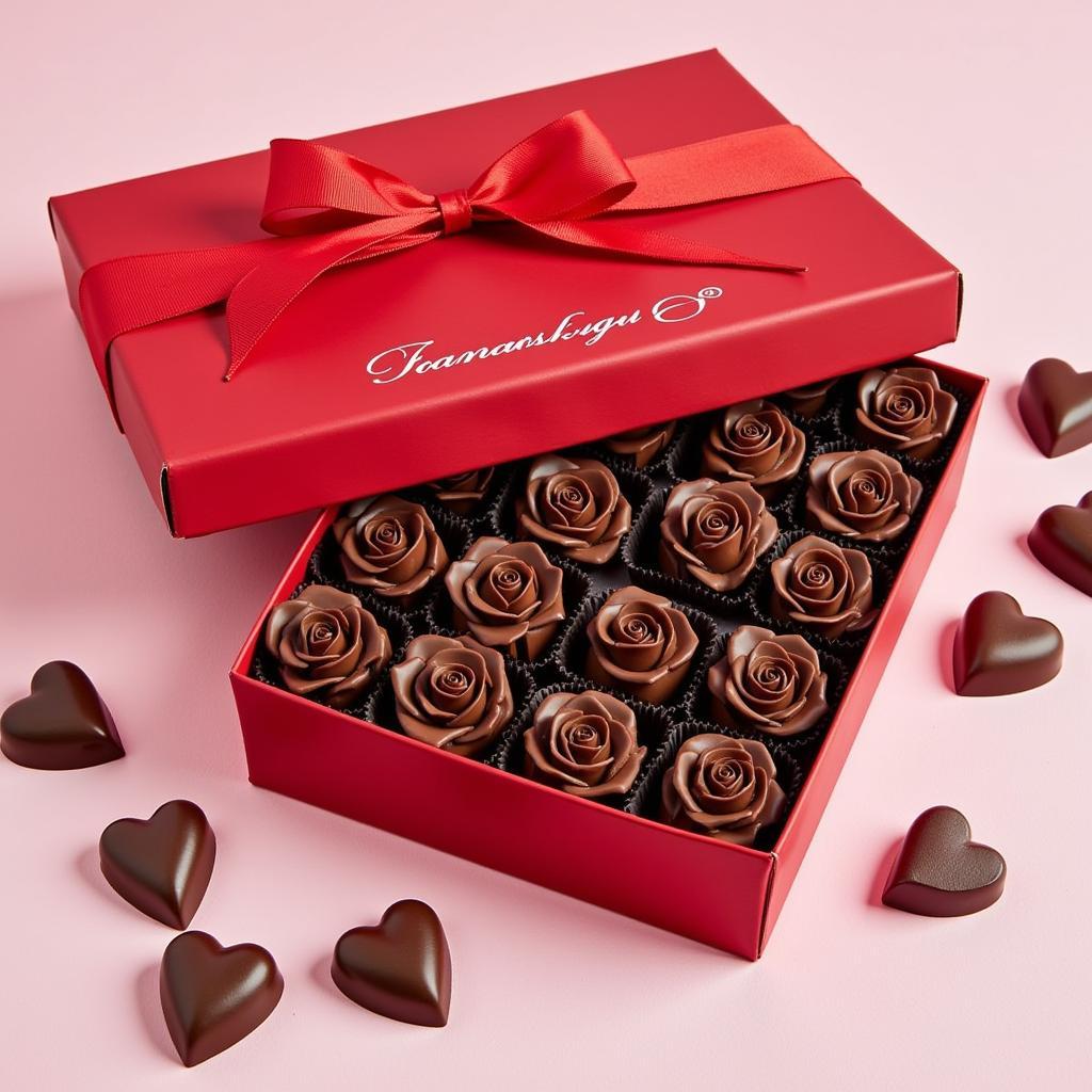 Luxury Gift Box of Valentine's Day Chocolate Roses