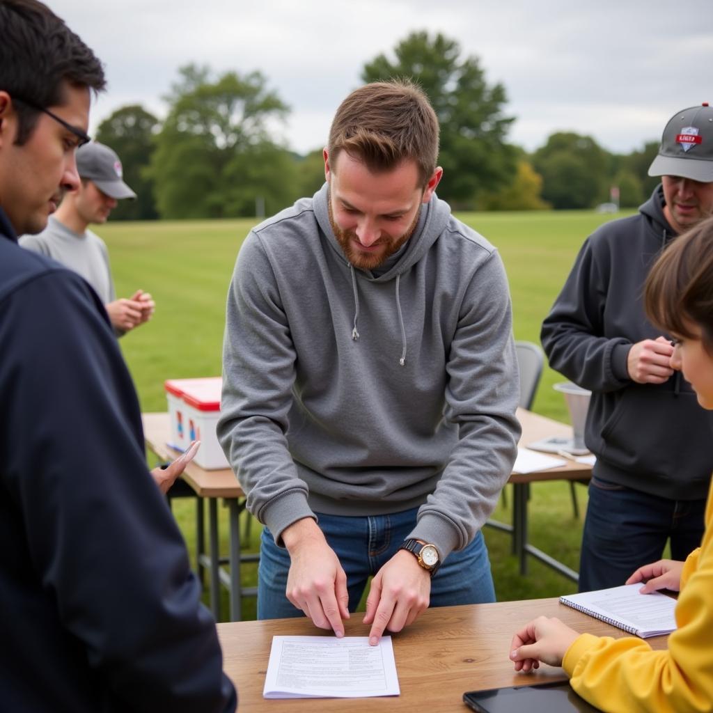 Christopher Davidson volunteering in his community