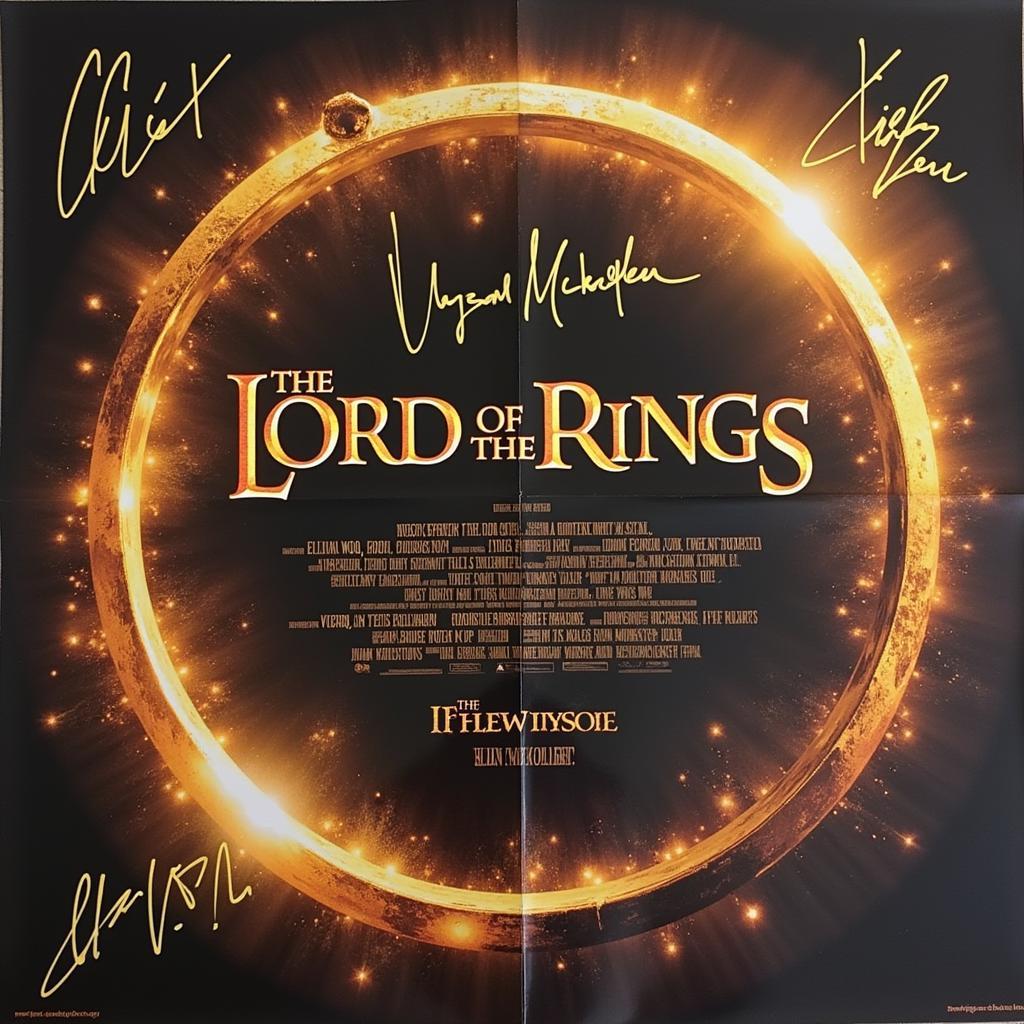 Lord of the Rings Cast Autographs