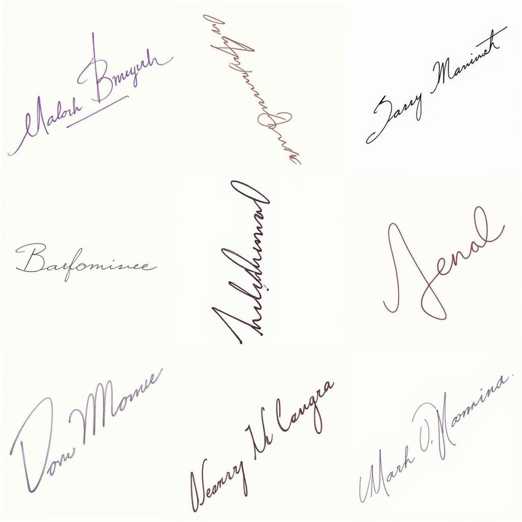 Signature Style in Cursive