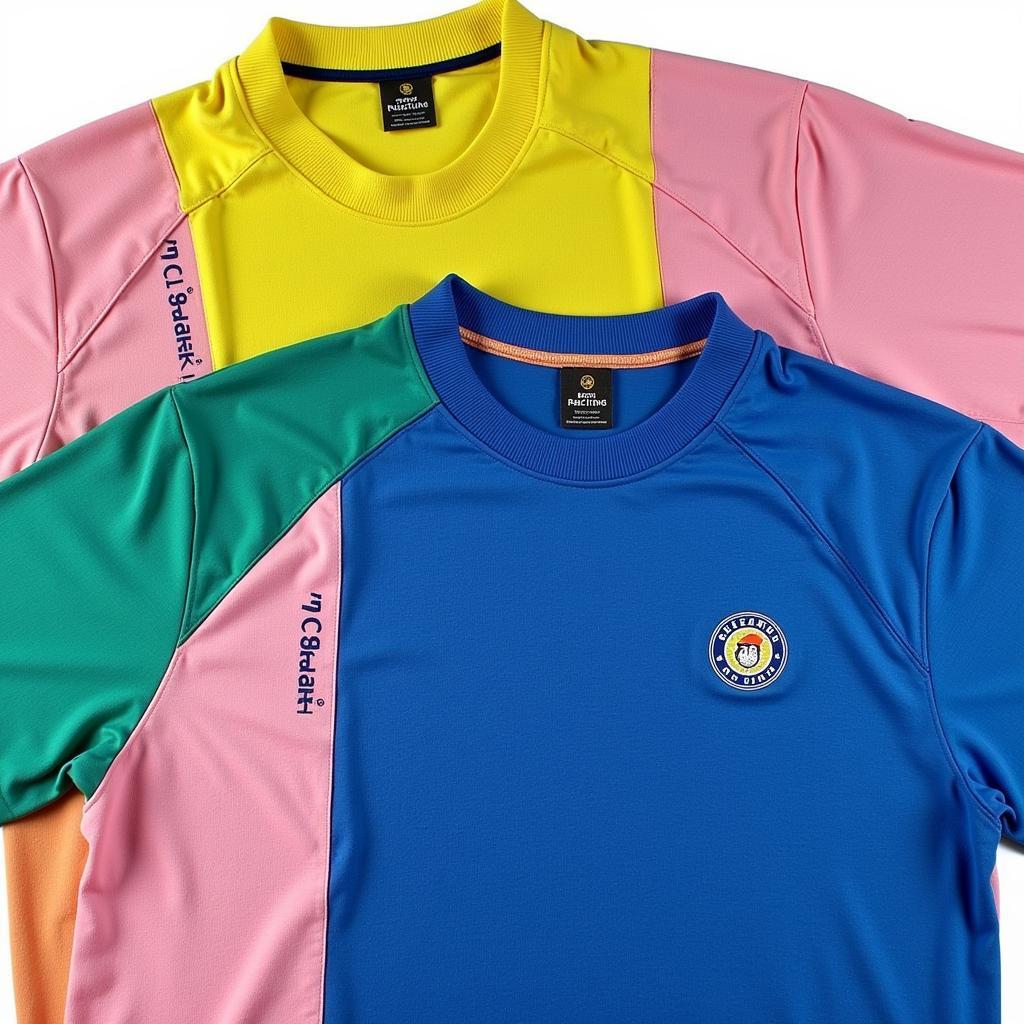 A classic Boris Becker tennis shirt in vibrant colors.