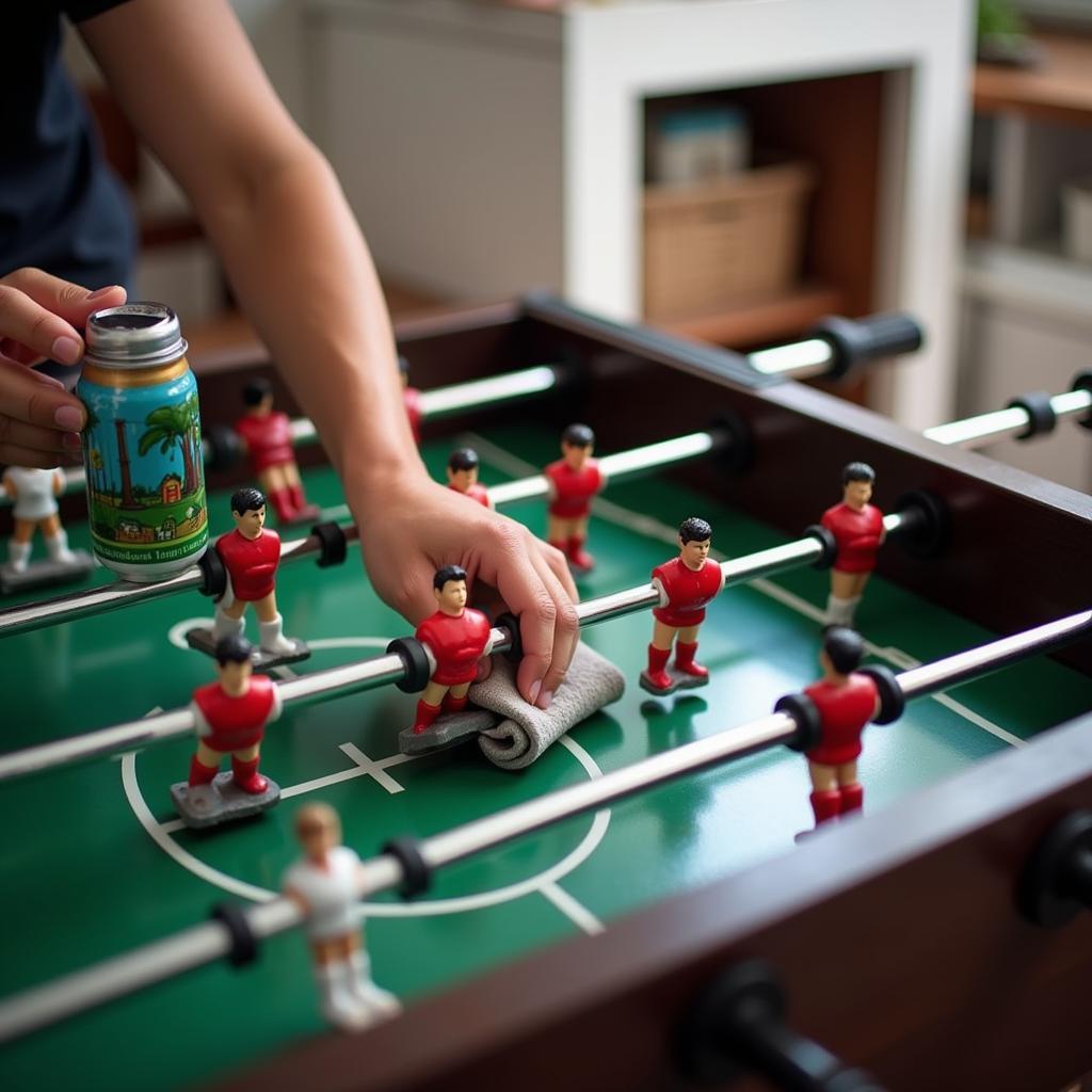 Vệ sinh tượng foosball