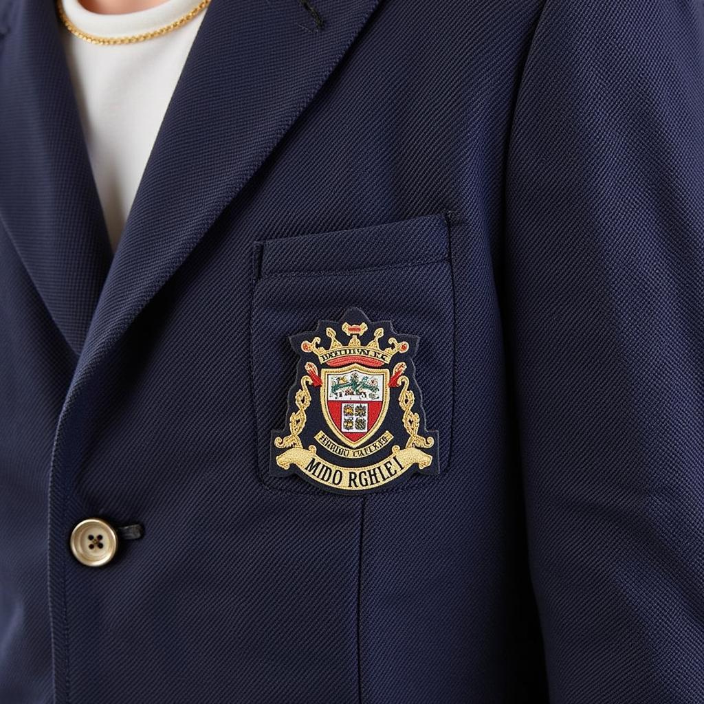 Close-up of Henley Blazer Details