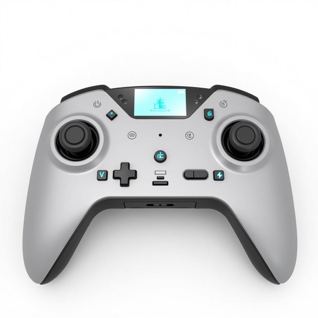 Close-up view of the Hawk T1 drone's controller, highlighting its ergonomic design and intuitive controls