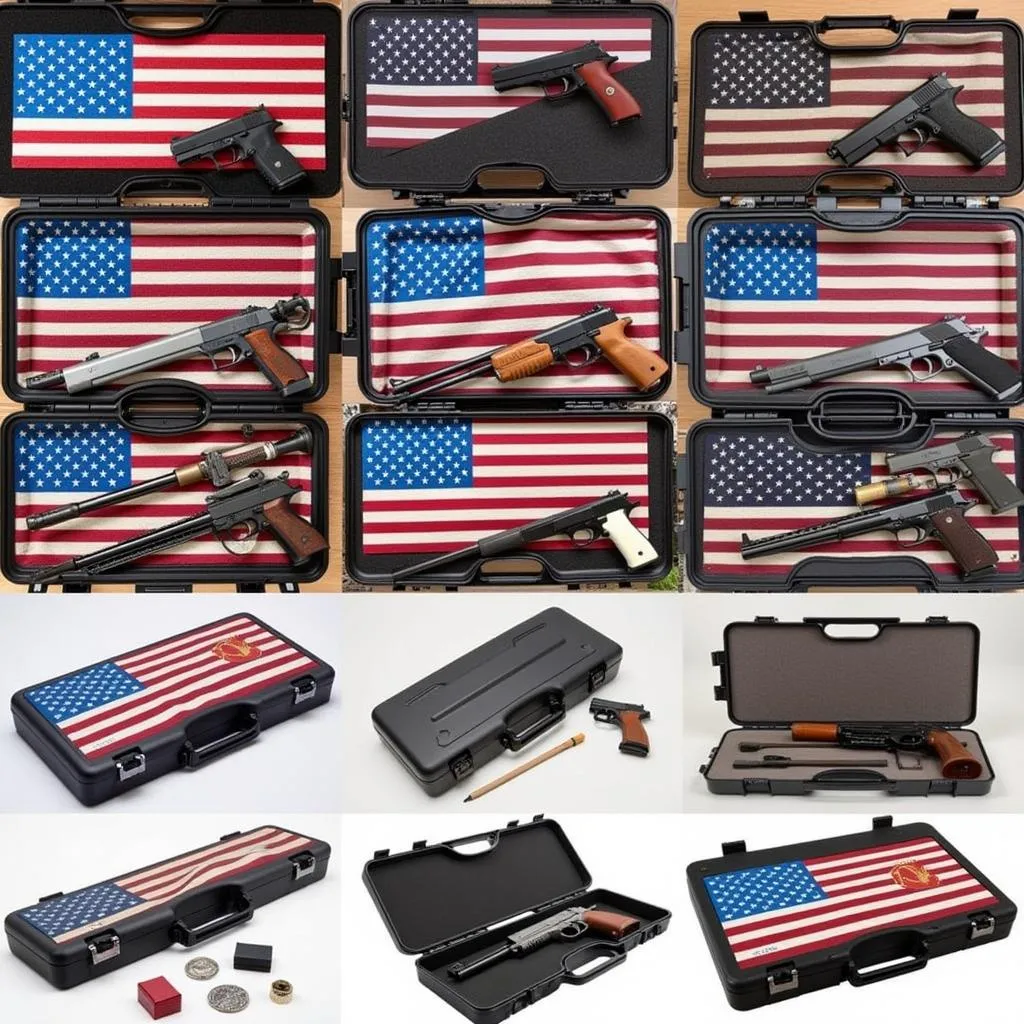 Modern US Flag Gun Cases