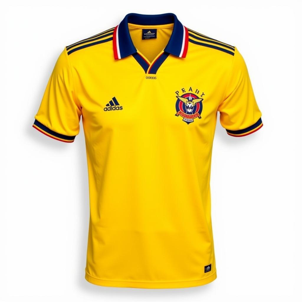 A modern take on the classic Colombia 1990 World Cup jersey