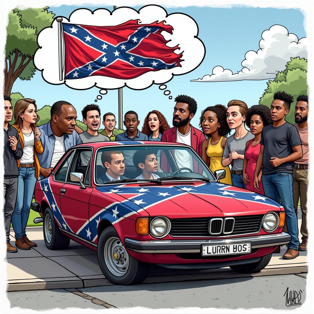 Confederate Flag Vehicle Wrap Controversy