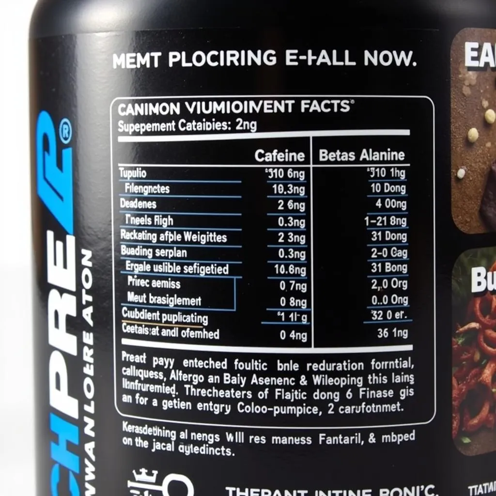 Công thức C4 Pre Workout