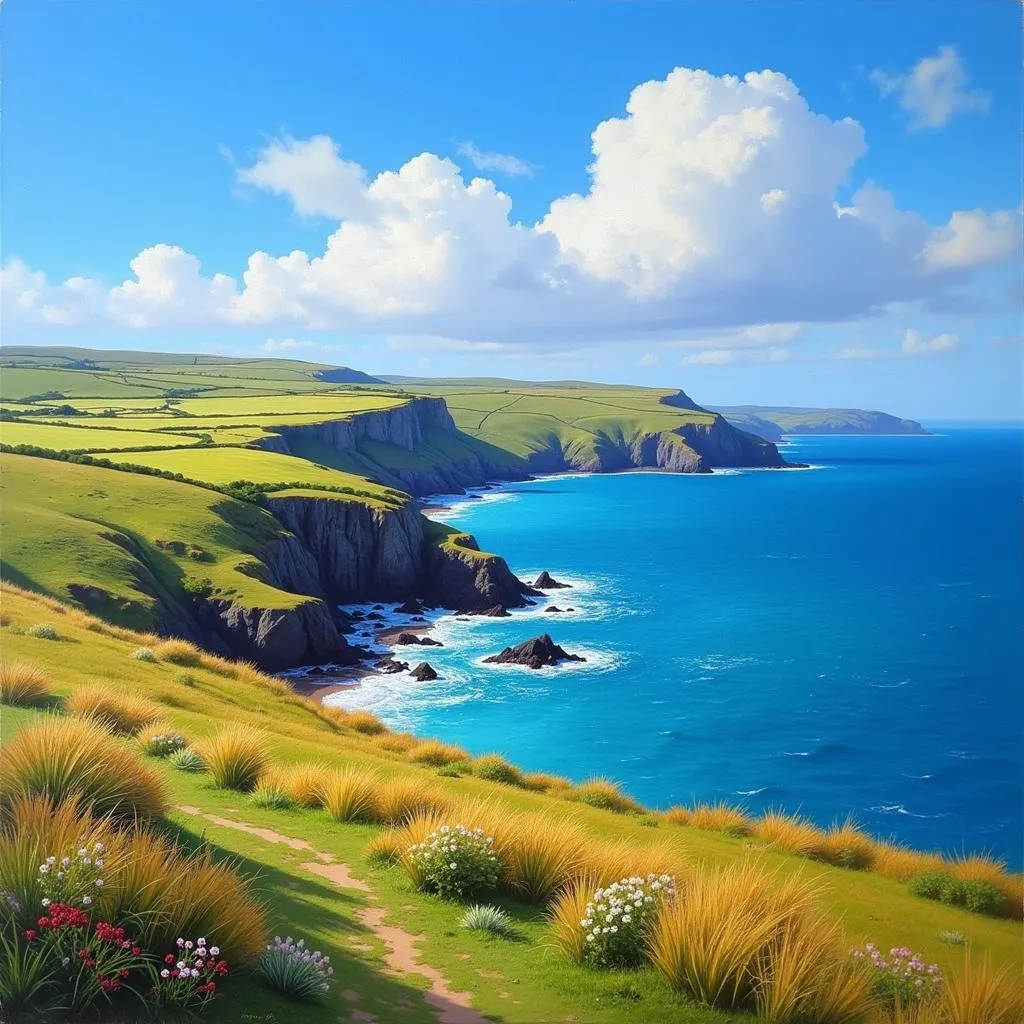 Cornish Painting Landscape