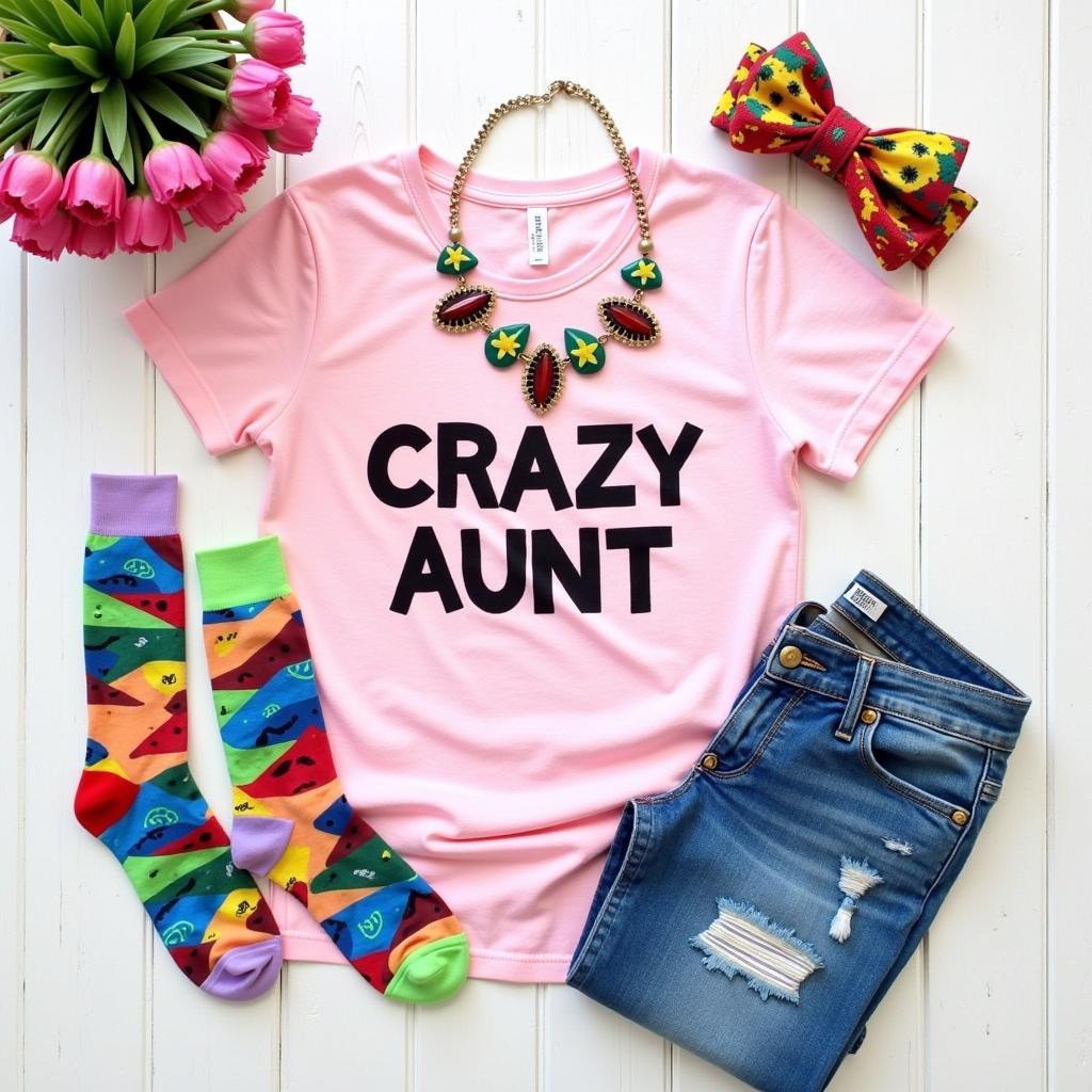 Crazy Aunt T-shirt and Accessories