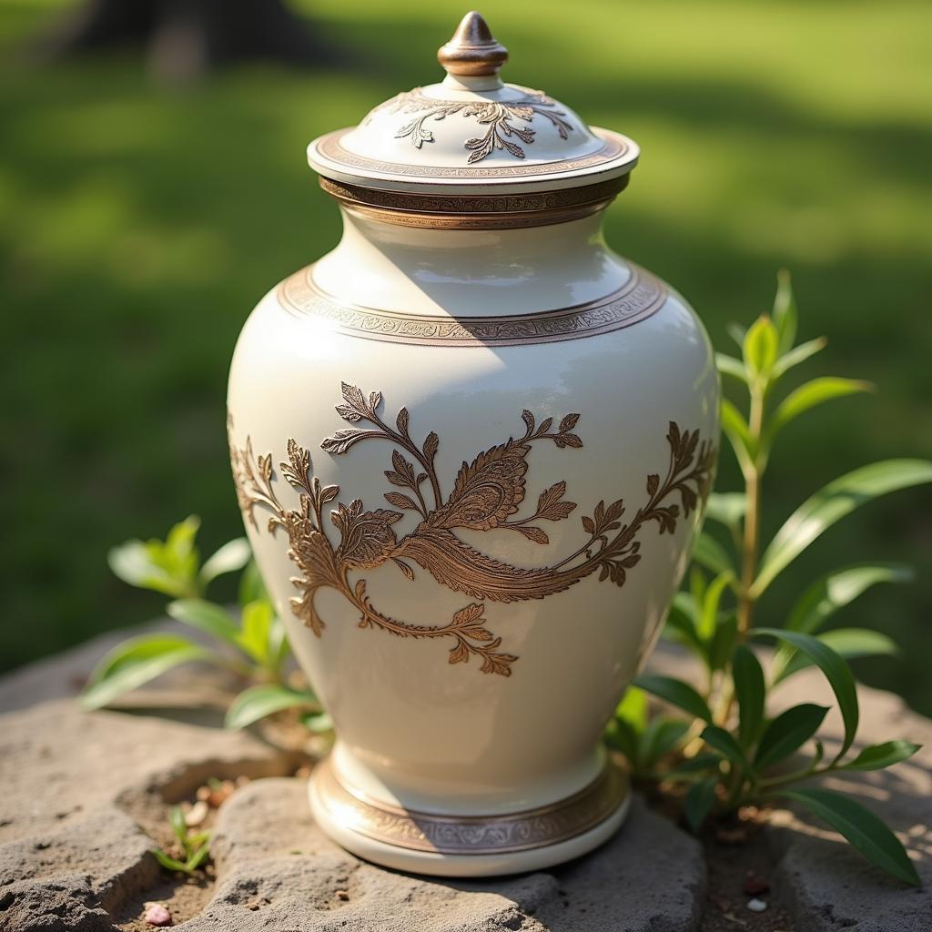 A Cremation Urn as a Symbol of Remembrance and Connection