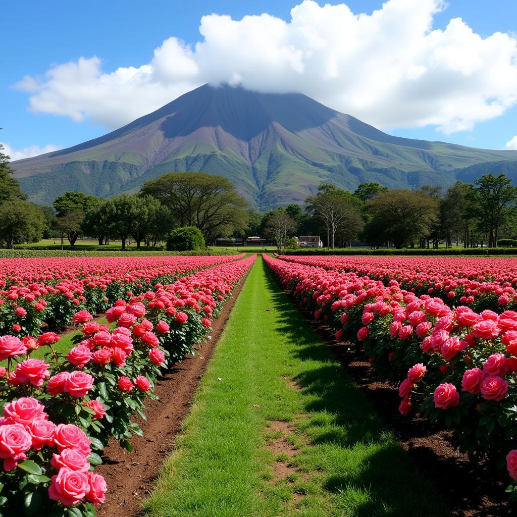 Damask Rose Plantation in Maui