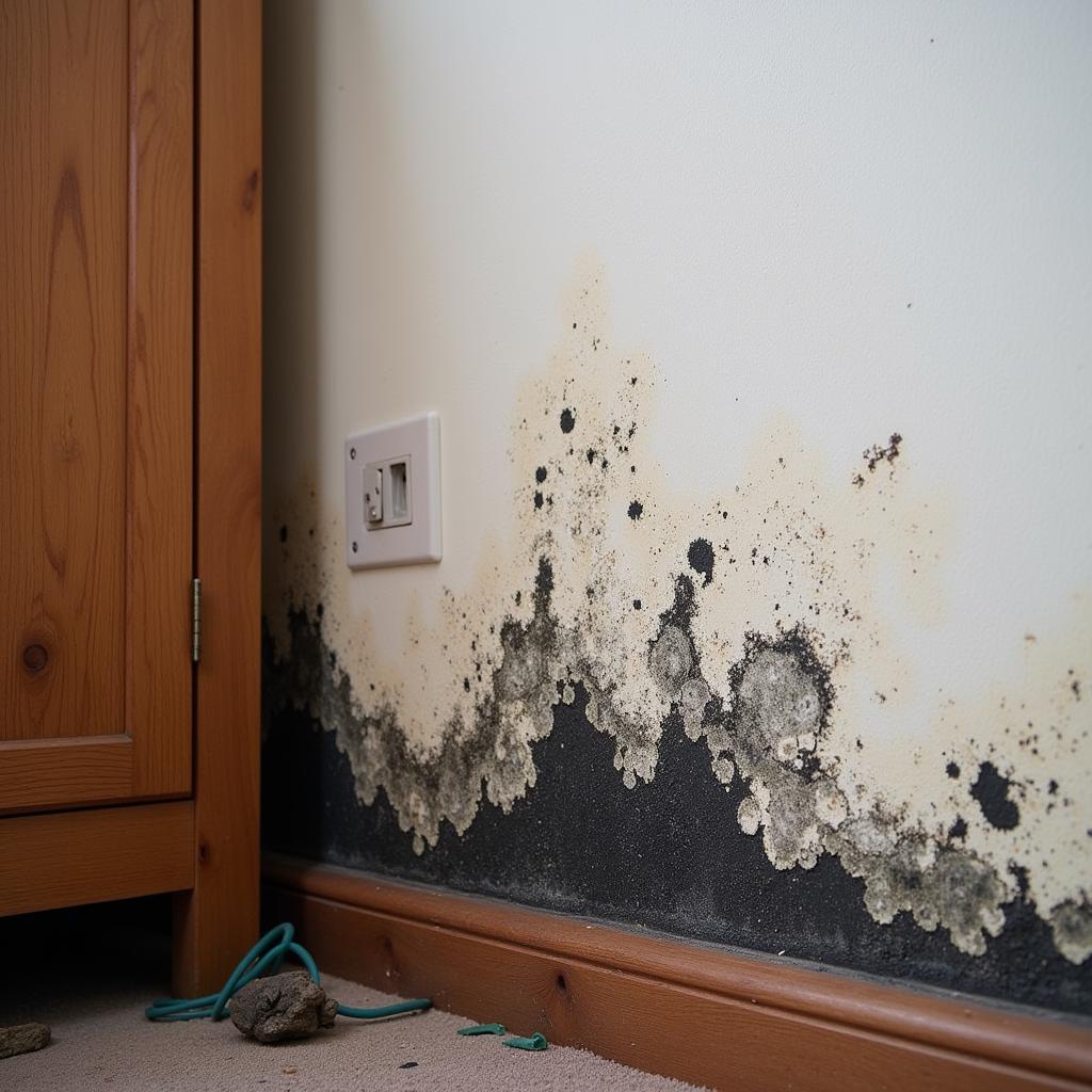 Damp walls in a Bristol rental property