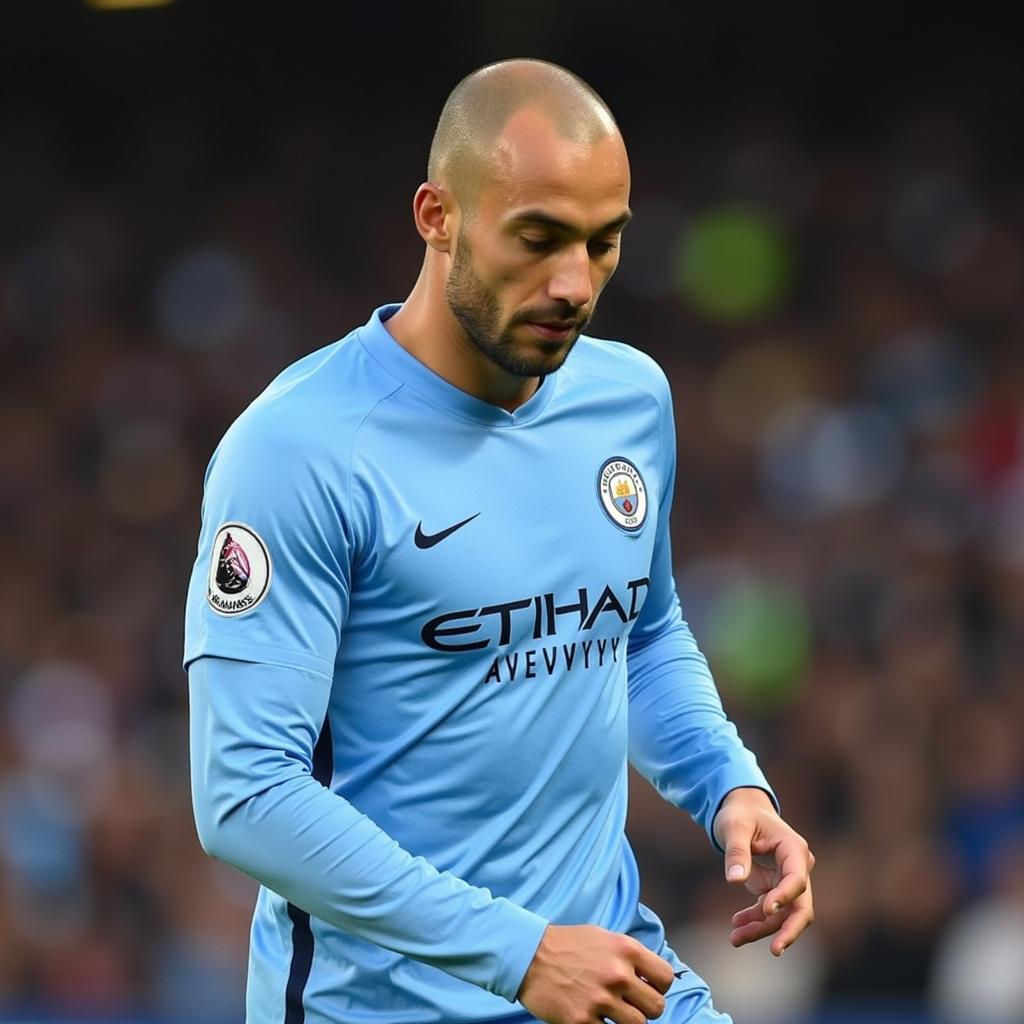 David Silva trong màu áo Man City 2017