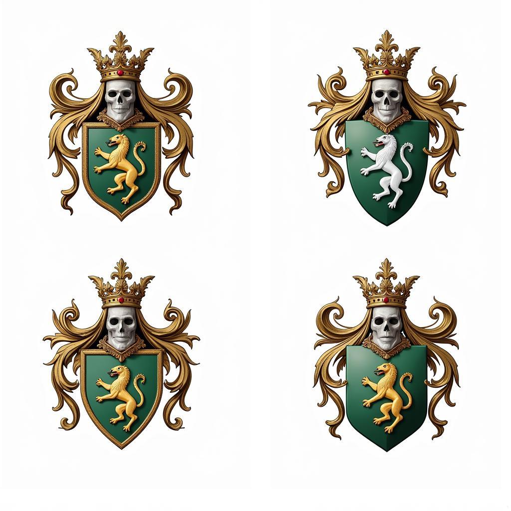 Variations of the Davies coat of arms