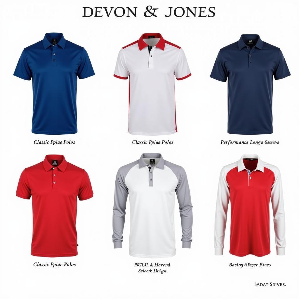 Different Styles of Devon and Jones Polos