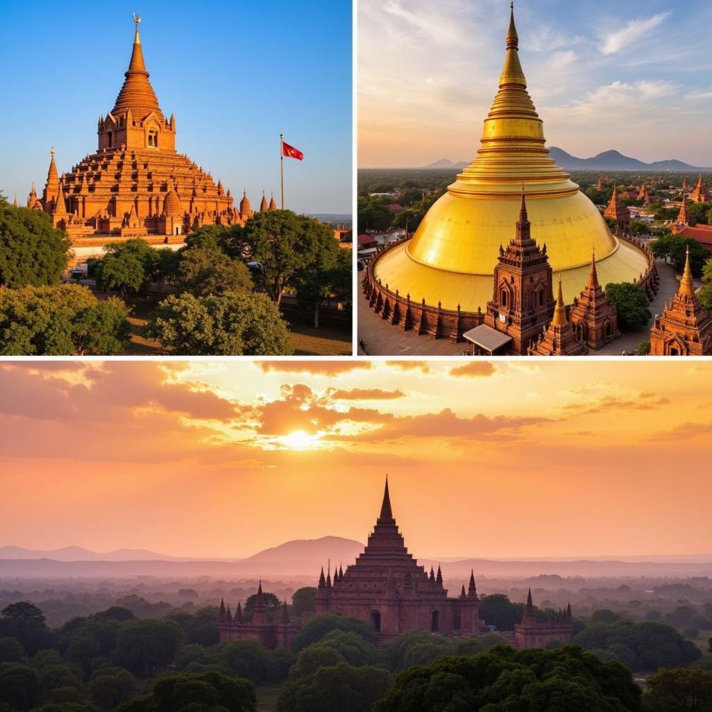 Điểm đến nổi bật trên bản đồ Bagan Burma