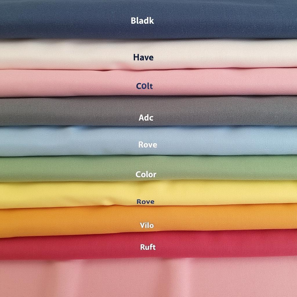 Various Colors of Cotton Muslin Fabric