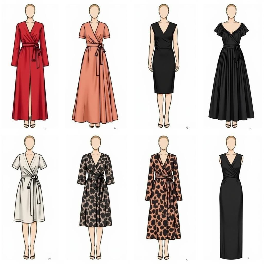 Different Variations of Diane Von Furstenberg Wrap Dress Patterns