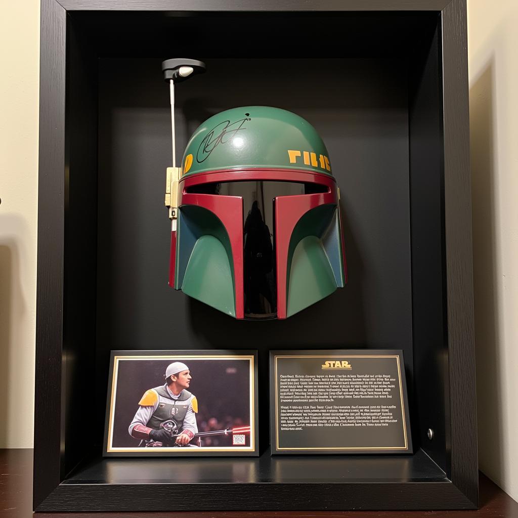 Displaying Jeremy Bulloch Signed Memorabilia in a Shadow Box