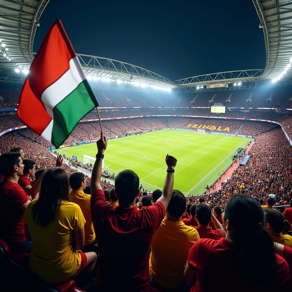 Football Team Fans Cheering