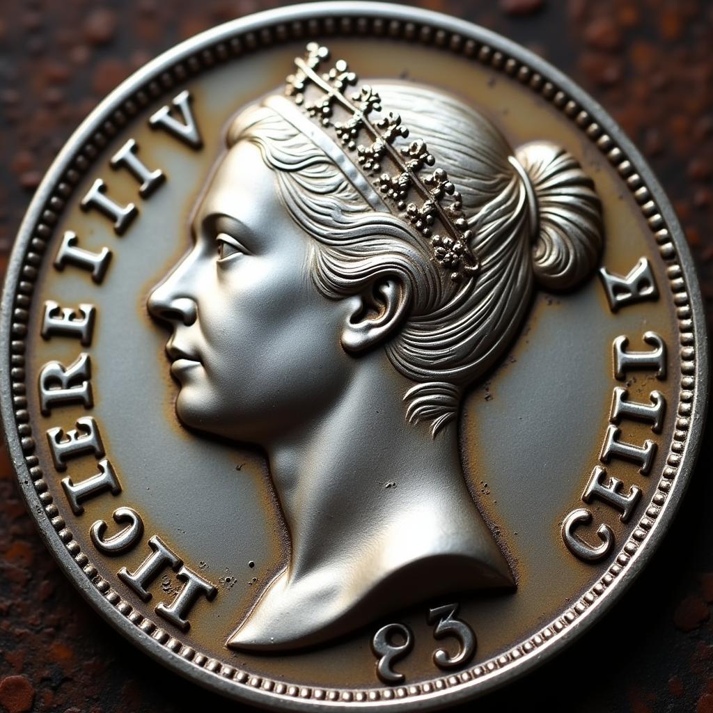 Antique Queen Victoria Silver Coin