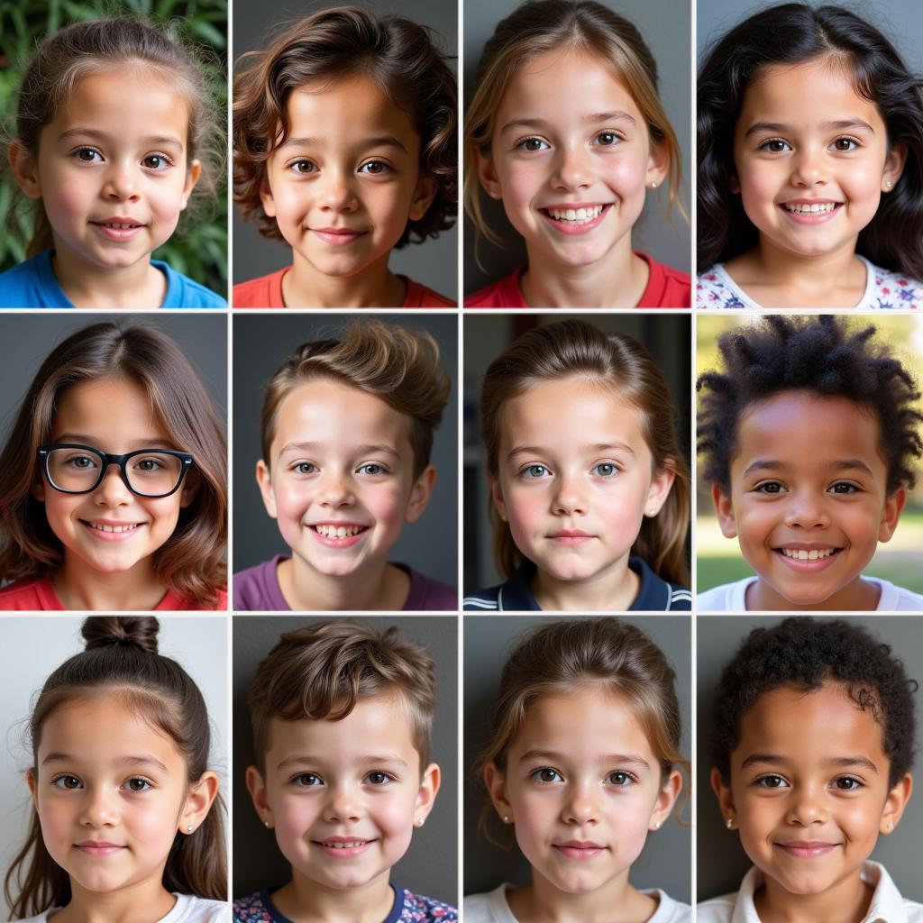 Individuals with Down syndrome showcasing diverse appearances