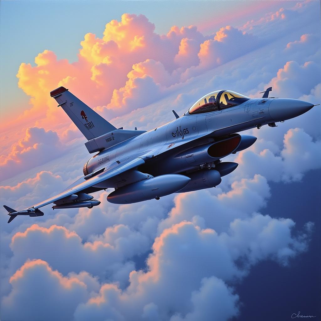 Tranh vẽ F-16