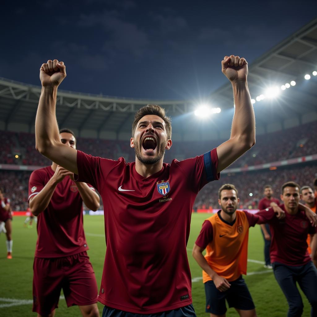 Fan Celebrating Goal