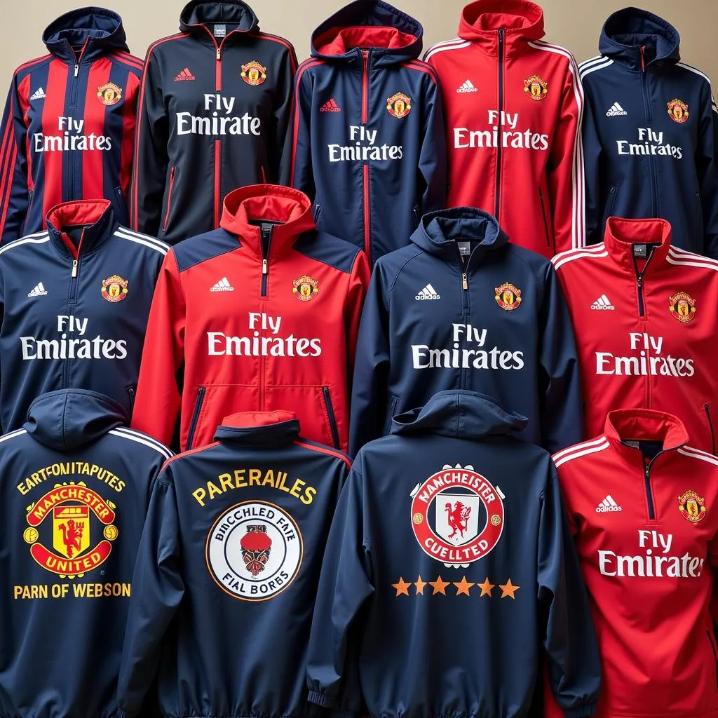 Collection of fate jackets from different teams