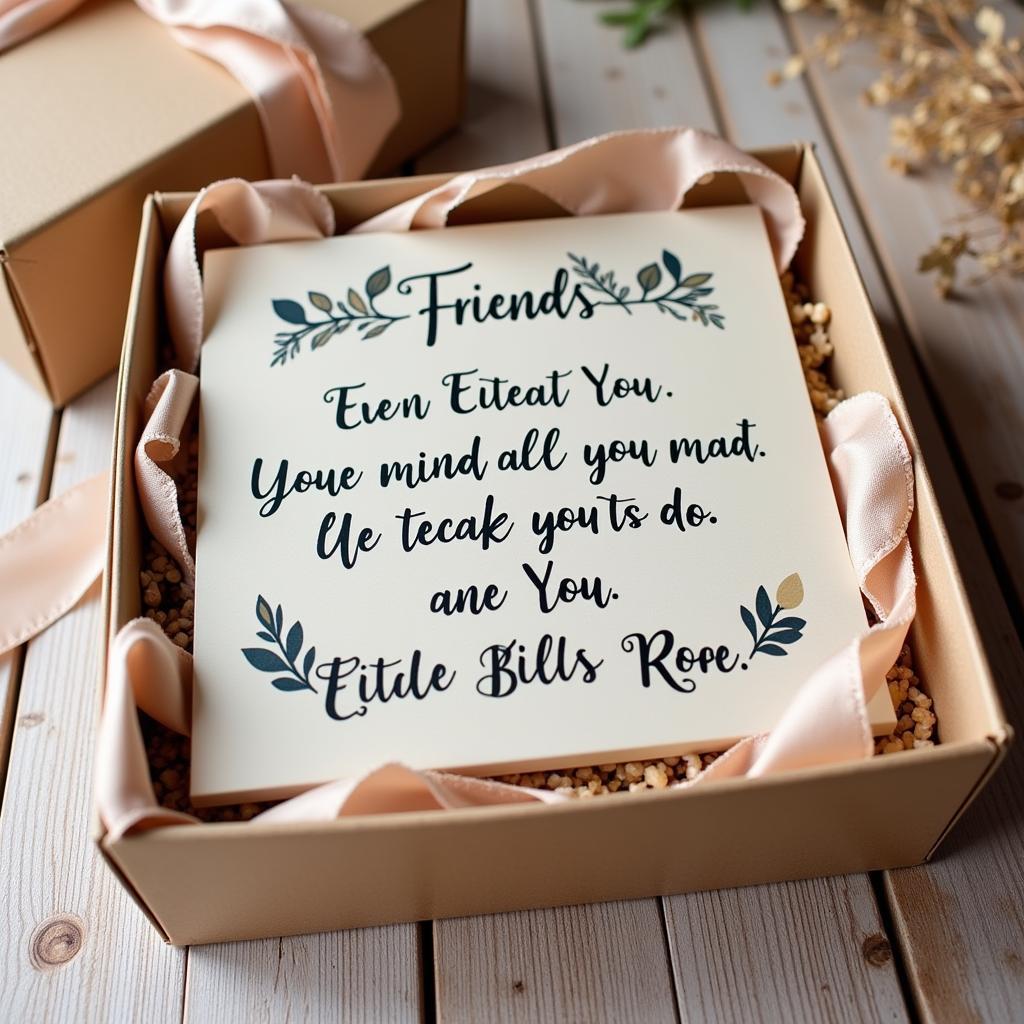 Friendship plaque được đóng gói cẩn thận