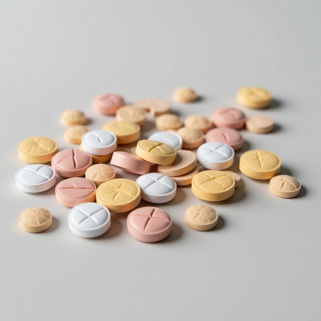 Close-up of Gabapentin Pills