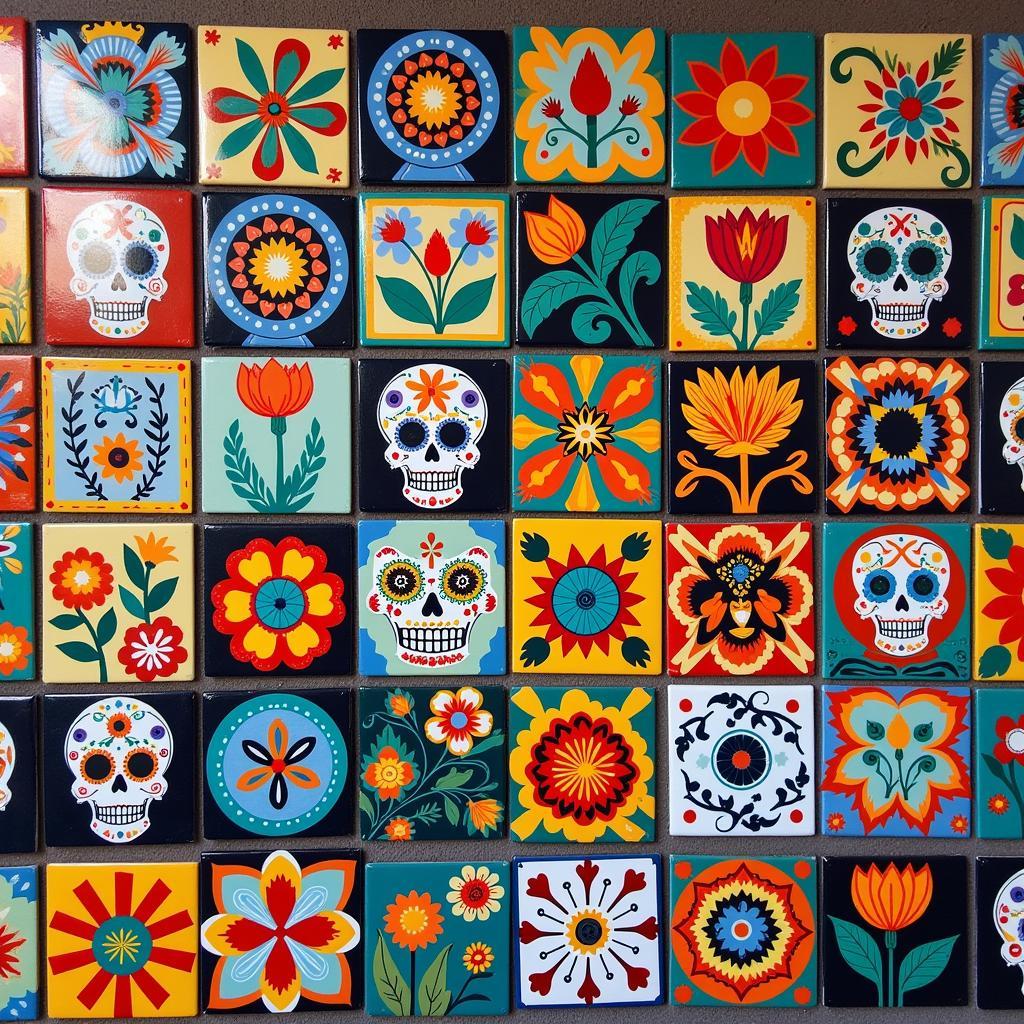 gạch mexican day of the dead ý nghĩa