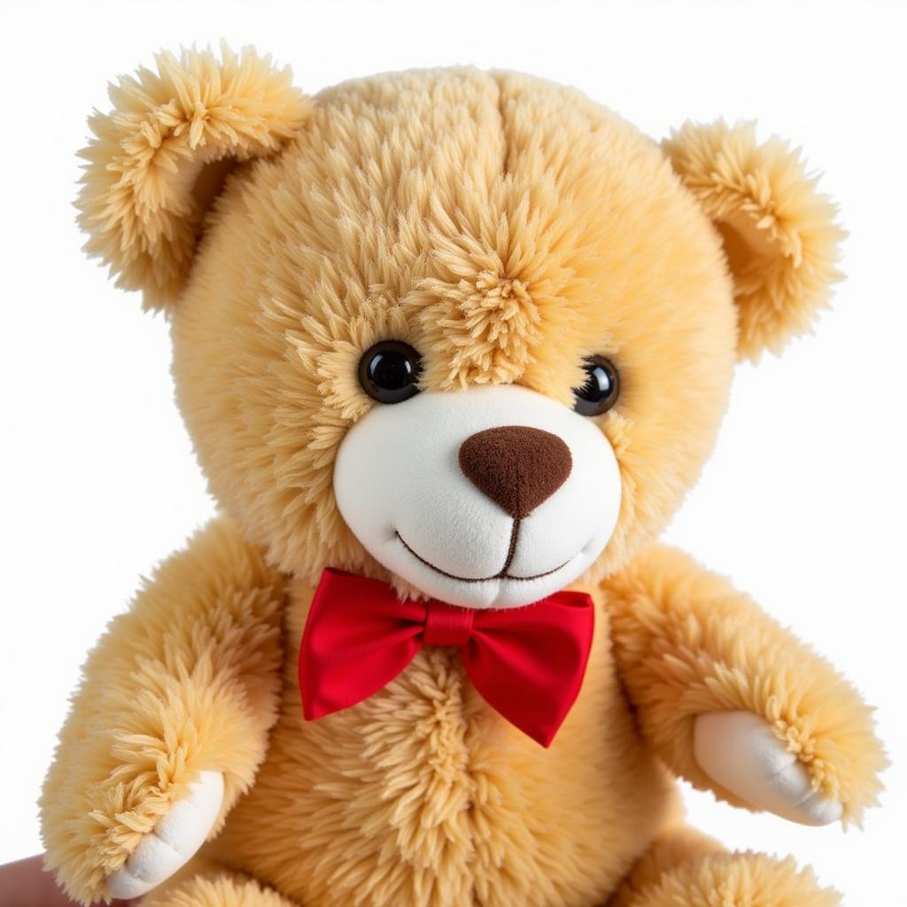 Stuffed bear with message sending feature