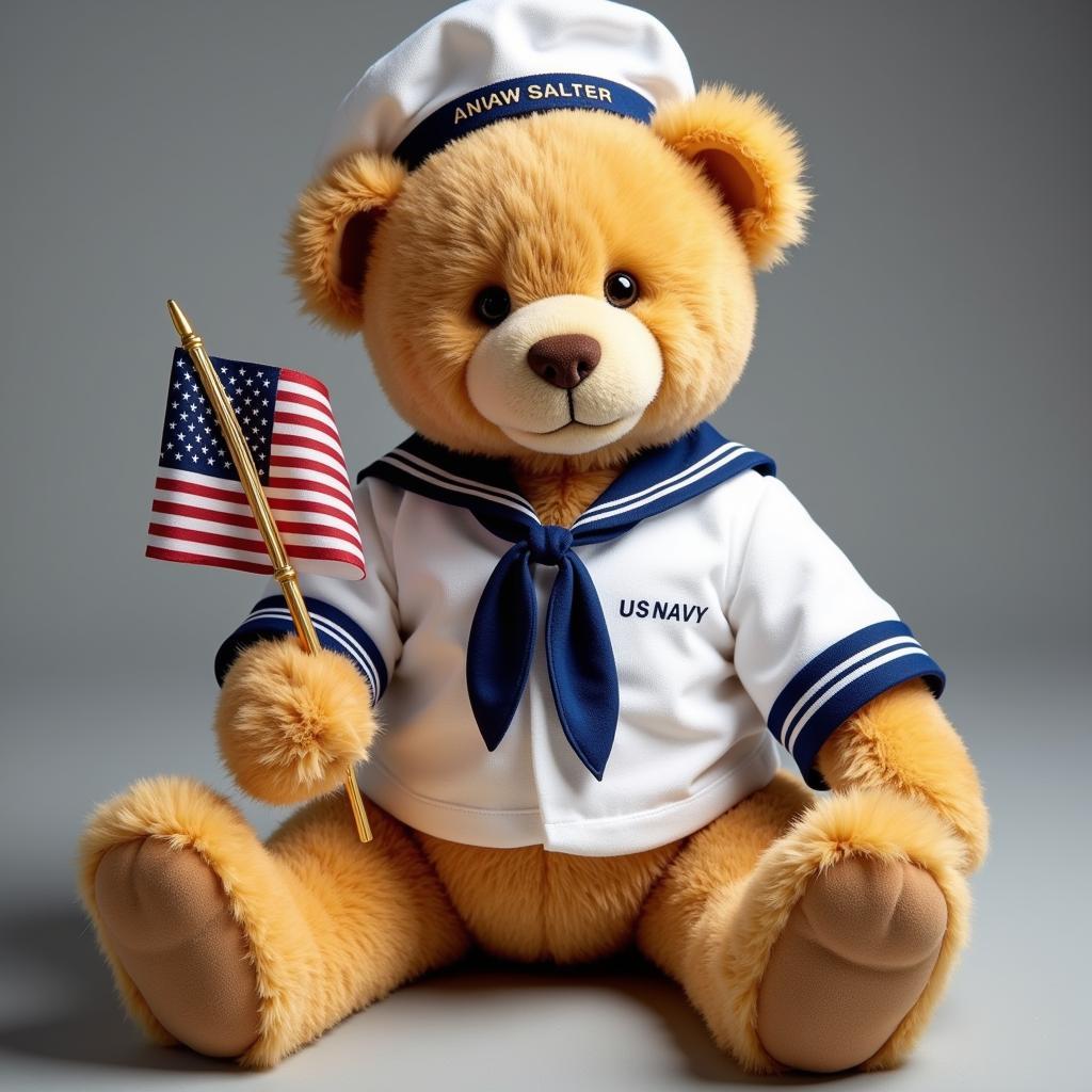 Gấu bông US Navy Teddy Bear mặc trang phục thủy thủ