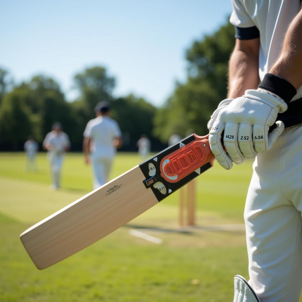 Smart Cricket Bat on Cricket Field