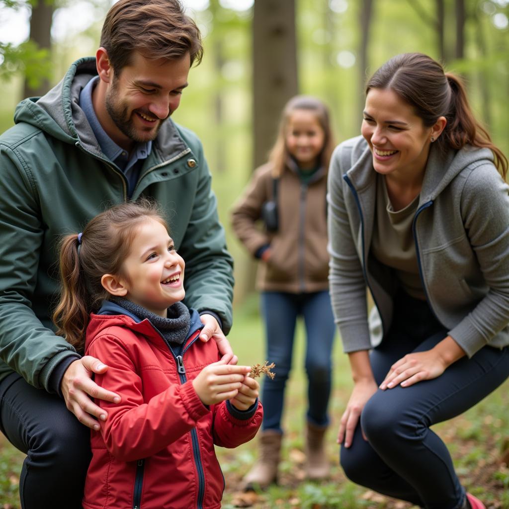 Family Participating in Outdoor Activities