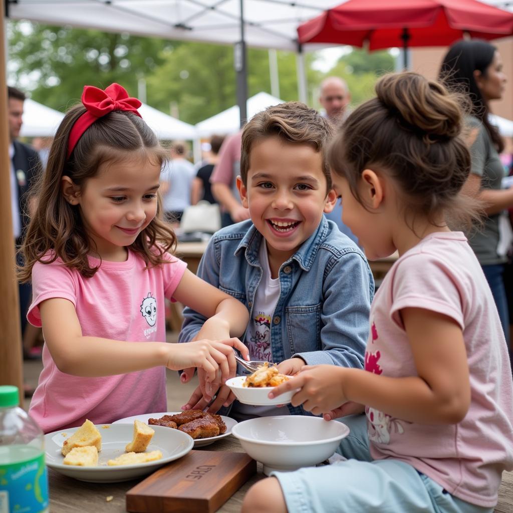 Gia đình vui chơi tại Taste of Northampton