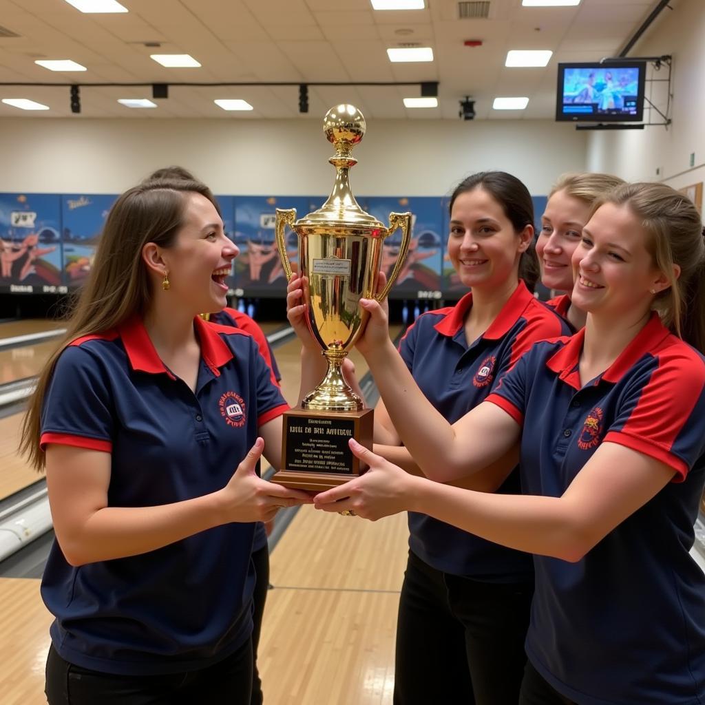 Giải thưởng được trao cho đội chiến thắng trong một giải đấu lord field bowling