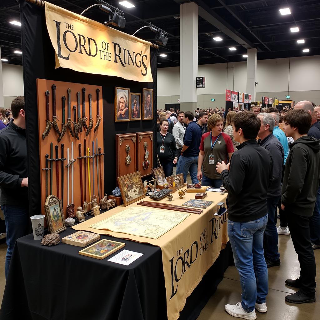 Lord of the Rings Memorabilia Booth